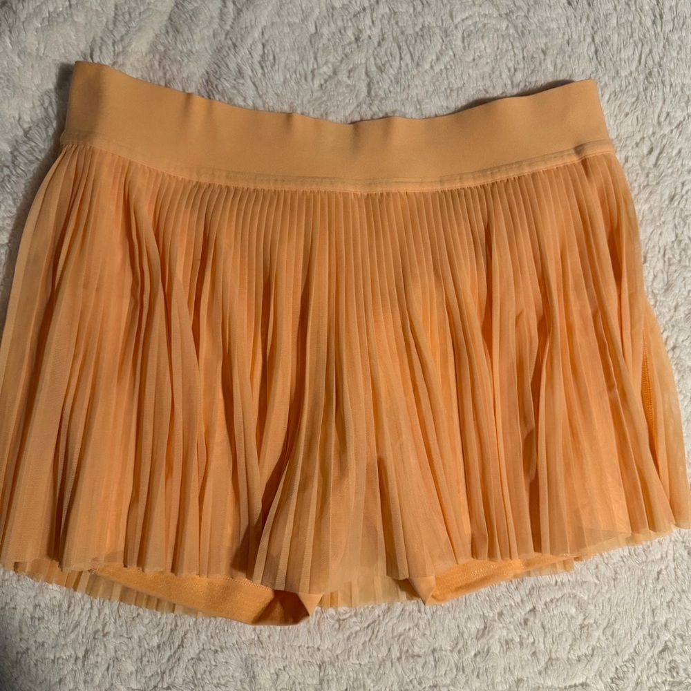 Orange Lululemon mesh skirt size 10